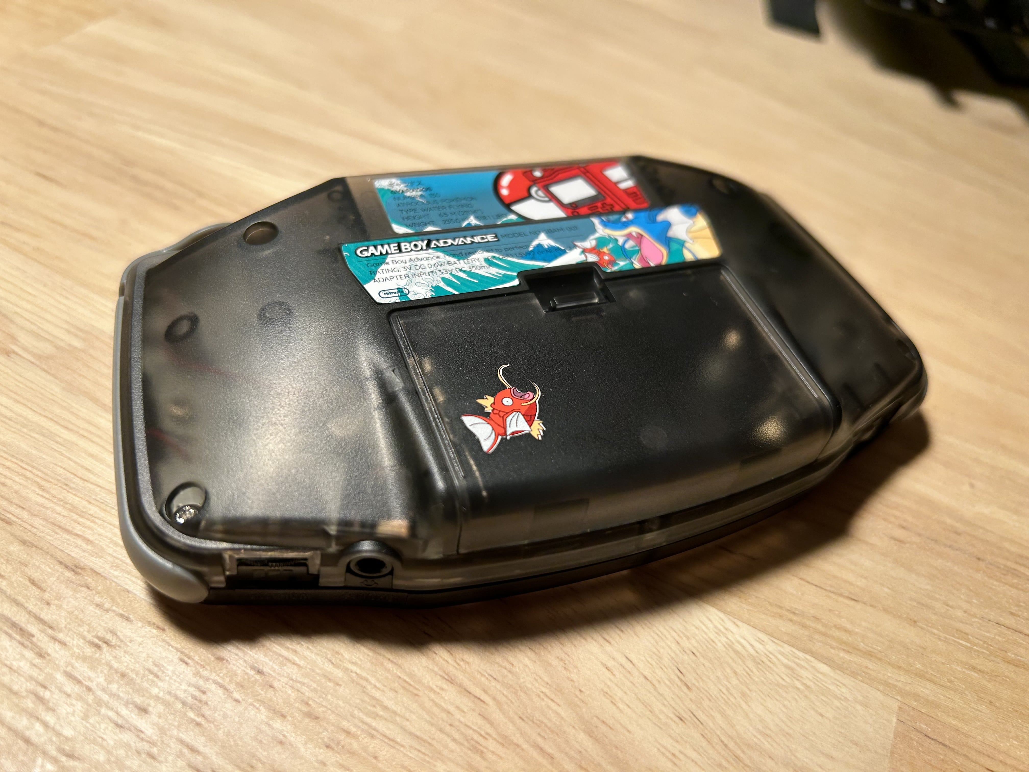 The GBA back side